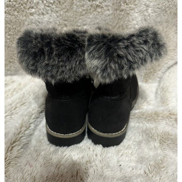 Cliffs By White Mountain Boots Womens Size 7 Black Winter Rain Snow Ankle LaceUp - Picture 3 of 11